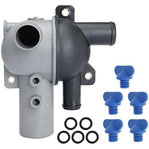 Navellon 863631T1 Water Distribution Housing Distributor with Drain Plug for Mercury for Mercruiser for Quicksilver for Alpha for Bravo 4.3-6.2 262 305 350 377 CID 383 V6 V8 Replace 863802T2 863444T2