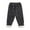 Black, variant on Baby Boy Fleece Warm Pants For Fall Winter Solid Elastic Waist Casual Trousers