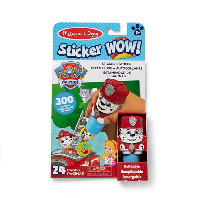 Bloc de actividades con stickers Melissa & Doug PAW Patrol Marshall