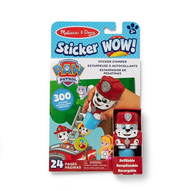 Bloc de actividades con stickers Melissa & Doug PAW Patrol Marshall