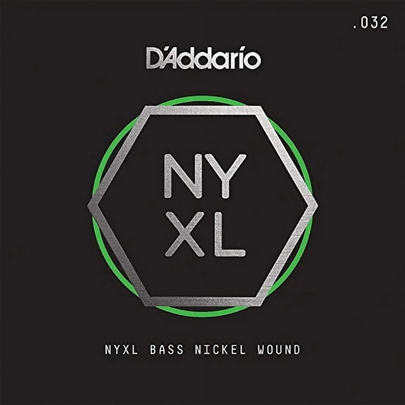 D'Addario NYXLB032, NYXL Nickel Wound Bass Guitar Single String Long Scale, .032