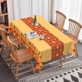 thumbnail image 3 of Tchckioa Tablecloth for Kitchen Dining,Maple Leaf Pumpkin Waterproof Table Cover(Orange,Rectangle 52x70 Inch), 3 of 6