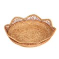 thumbnail image 2 of LXYFH Tableware Under $10 Rattan Round Fruit Baskets Wicker Storage Bowls Natural Woven Serving Basket Bowls Decorative Baskets For Kitchen Counter Organizing 9x9x2inch, 2 of 3
