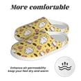 thumbnail image 6 of Fotbe Rabbit Hunger Pattern Women's Fuzzy Curly Fur Memory Foam Loafer Slippers Indoor Outdoor Slippers Winter Home Shoes-44/45, 6 of 7