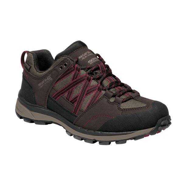 Regatta - Botas de senderismo II modelo Samaris para mujer señora (Turba/Remolacha) Regatta UTRG3702_peatbeetroot