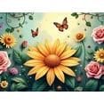 thumbnail image 4 of Blue Butterfly Banner Backdrop Wall Hanging Decor Party Events Photography Props Background Home Decor Birthday Decoration Art Display, 4 of 4