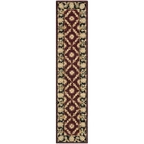 SAFAVIEH Naples NA521B Handmade Burgundy / Black Rug