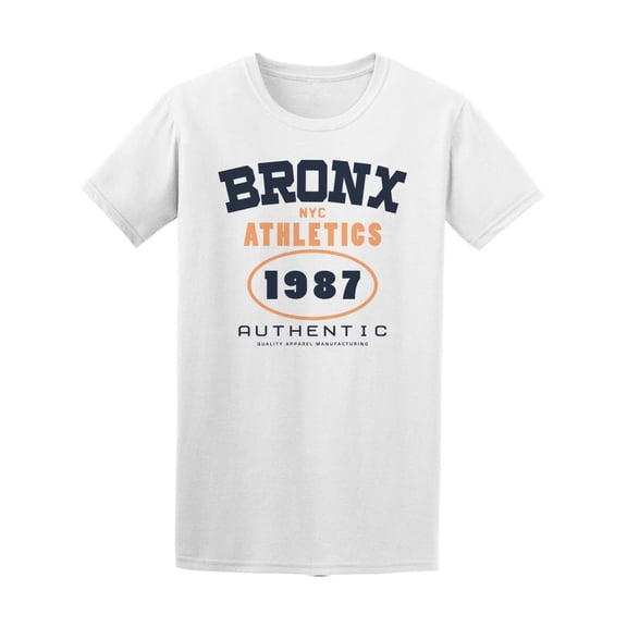 College New York Bronx Graphic T-Shirt Men -Image by Shutterstock, Male Medium