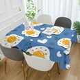 thumbnail image 2 of Yayeee Tablecloths 54" x 54" Rectangle Wrinkle Resistant Party Table Cover, Cute Fried Eggs, 2 of 8