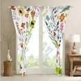 thumbnail image 4 of Kawaii Frog Curtains for Living Room 2 Panels 42"Wx84"L,Mushroom Floral Curtains & Drapes Cartoon Animal Blackout Curtains,Watercolor Flowers Leaves Curtains Cute Room Decor, 4 of 6