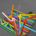 thumbnail image 7 of 100 Pack Plastic Drinking Straws, 9.8 Inches Colorful Extra Long Flexible Bendy Straws Party Disposable Drinking Straws, Bpa-Free, Assorted Colors, 7 of 7