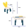 thumbnail image 4 of KIDDOS, Mesa de juego Lego Actividades Constructores Bloques para Niños Niñas con Silla Orejas, 4 of 6