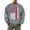 Grey, variant on Men's Valentine's Day Sweatshirt Long Sleeve Crew Neck Casual Love Heart Print Pullover Sweater