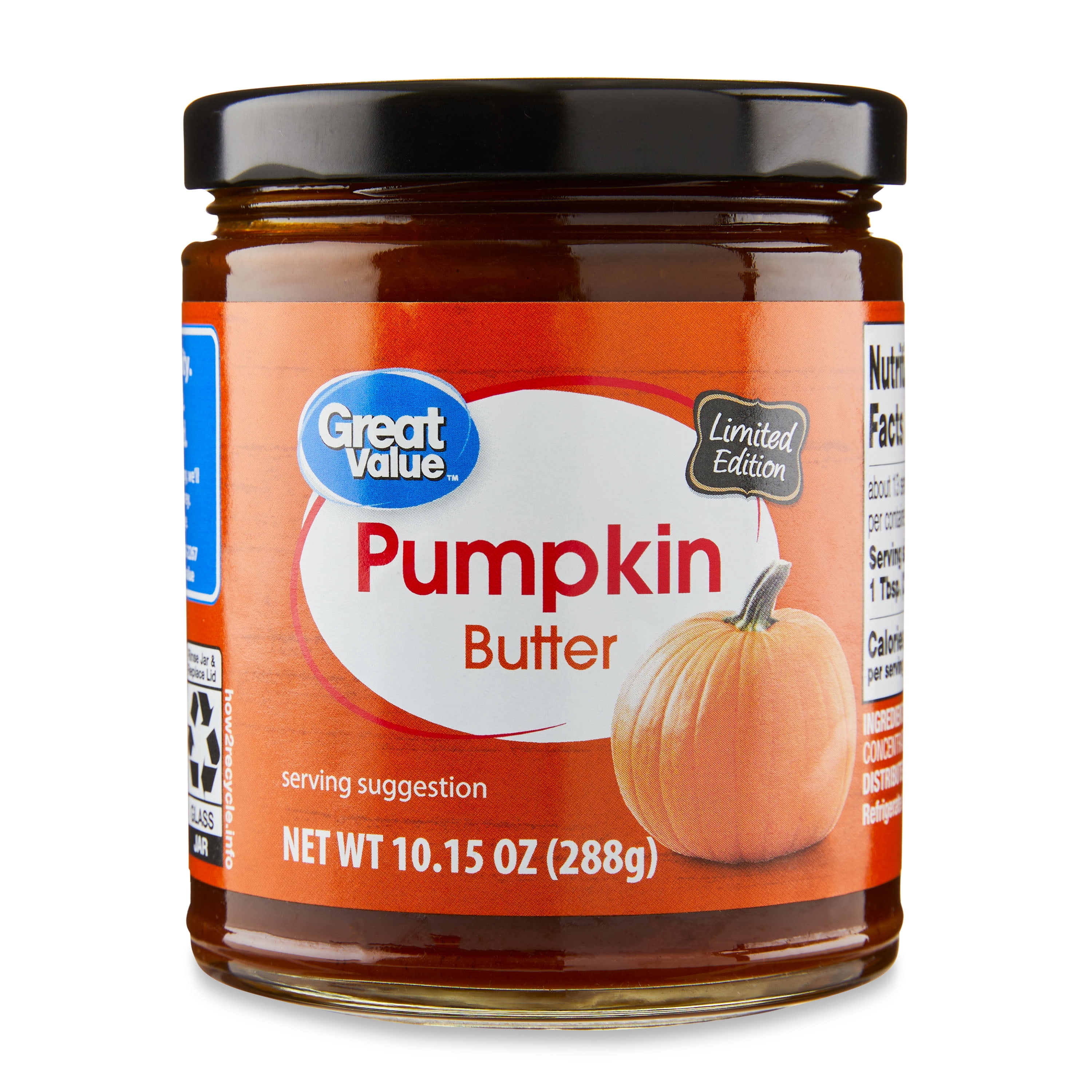 Great Value Pumpkin Butter, 10.15 oz
