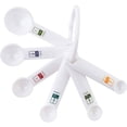 thumbnail image 5 of Fox Run Measuring Spoon Set 6 Piece White Plastic with Ring, 6-Pack, 5 of 10