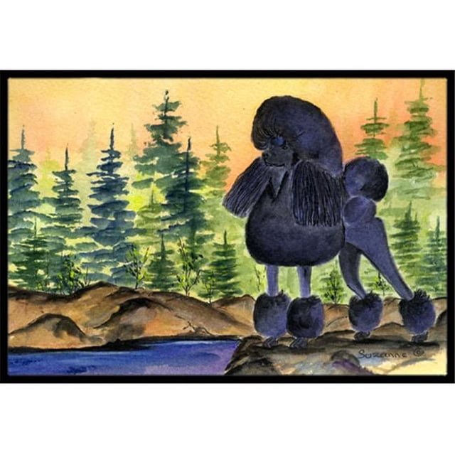 Carolines Treasures SS8196MAT Paillasson Intérieur & Extérieur 18 x 27 Po. Poodle