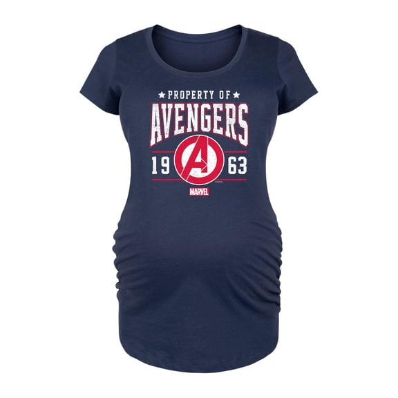 Marvel The Avengers - Property Of - Maternity Scoop Neck Graphic T-Shirt