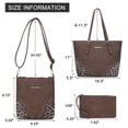thumbnail image 4 of Montana West Purses for Women Tote Bag 3Pcs Set Leopard Print Satchel Handbags, 4 of 7