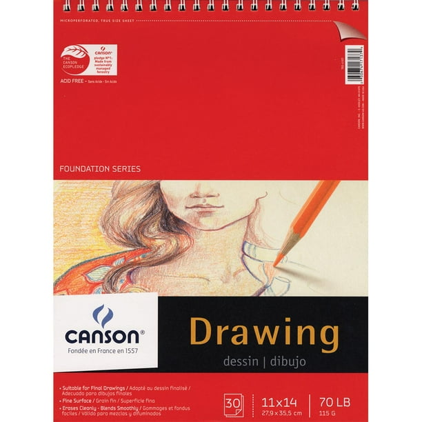 Canson Foundation Series Drawing Pads 11x14"