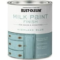 thumbnail image 3 of Rust-Oleum Matte Highland Blue Water-Based Acrylic Milk Paint 1 qt (Pack of 2)., 3 of 6