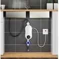 thumbnail image 5 of QUETO 5500W Mini Electric Water Heater with Shower Head and LED Indicator, 220V IPX4 Waterproof Fast Heating, Instant Constant Temperature Water Heater for Kitchen, Bathroom, 5 of 5