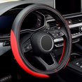 thumbnail image 1 of LABBYWAY Microfiber Leather Auto Car Steering Wheel Cover,Universal 15 Inch Anti-Slip Wheel Protector (Red), 1 of 7