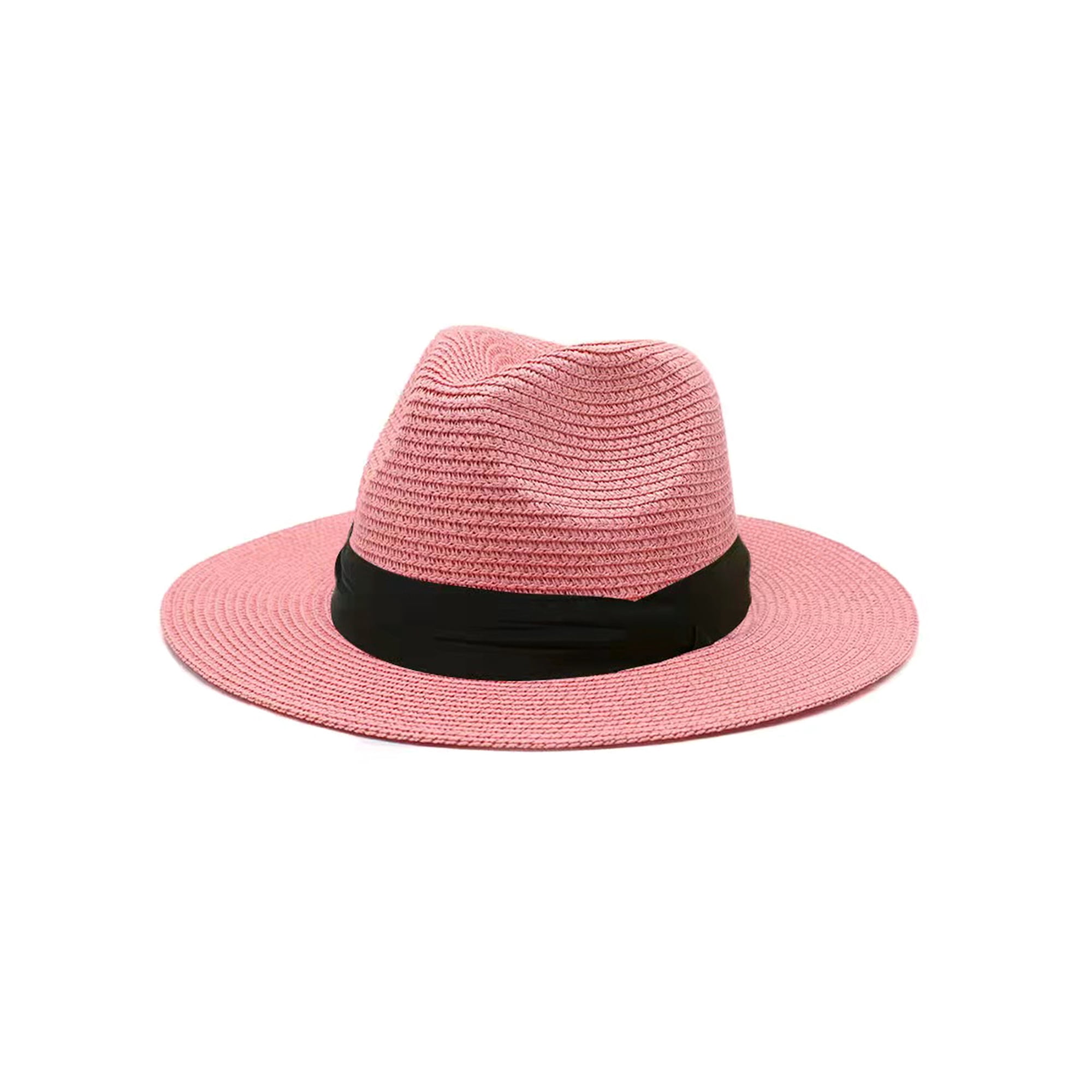 pink trilby hat