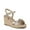 Platino Gold Metallic, variant on LifeStride Women's Tahlia Espadrille Wedge Sandal - Medium & Wide Width
