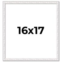 16x17 Frame White Real Wood Picture Frame Width 0.75 inches | Interior Frame Depth 0.5 inches |
