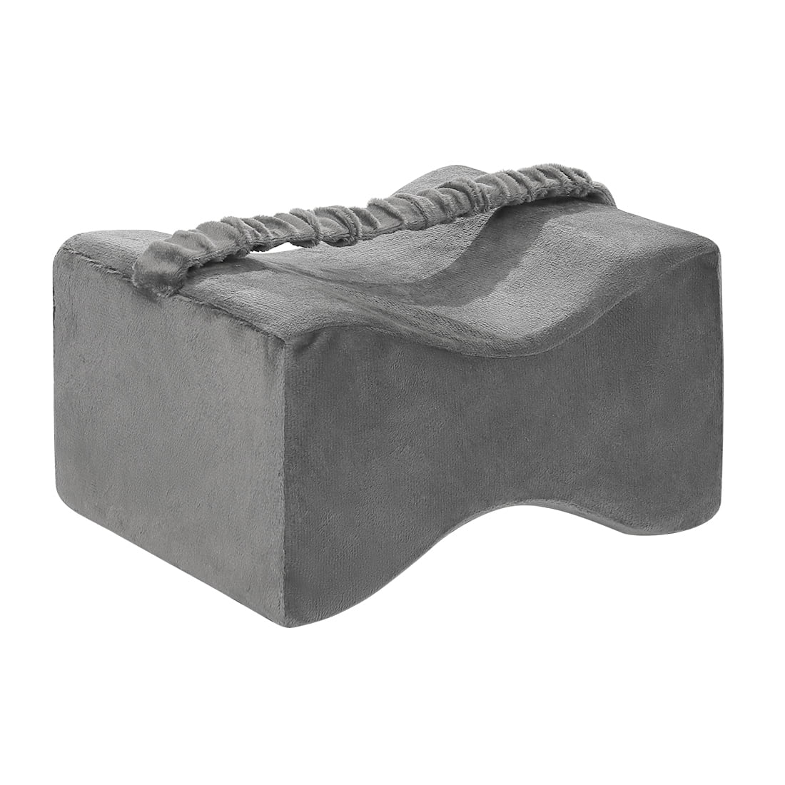 Knee Pillow Leg Pillow Wedge for Side Sleeper Pain Relief Gray Comforable Cover