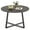 Grey, variant on Gymax 47'' Round Dining Table w/Metal Pedestal Base Stable X-shaped Base for Kitchen Gray & Oak