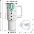 thumbnail image 3 of Doctor Day Gifts for Women Men, 40 Oz Tumbler with Handle and Straw, Doctors Week School Graduation Cup, Dr Presents Insulated Stainless Steel Water Bottle 1PC, 3 of 6