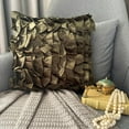 thumbnail image 2 of Pillow Covers, Olive Green Pillow Cover, Vintage Ruffles Shabby Chic Pillow Cover, 14x14 inch (35x35 cm) Pillow Cover, Satin Throw Pillows Cover, Solid - Vintage Olives, 2 of 10