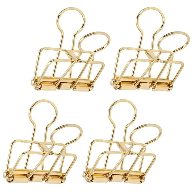 Binder Clips, Paper Binder Clips 32mm 50Pcs for Certificates Gold,Purple Bronze,Bronze