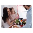 thumbnail image 6 of DolliBu I LOVE YOU Plush Sparkling Big Blue Eyes Penguin – Cute Stuffed Animal with Heart for Valentines, Anniversary, Romantic Date, Boyfriend, or Girlfriend Gift - 8 Inch, 6 of 6