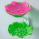 thumbnail image 1 of Jabonera, artículos esenciales para dormitorios, jabonera con forma de flor, jabonera de doble capa con drenaje, estante de pared sin perforaciones, artículos esenciales para dormitorios de chicas, ar, 1 of 1