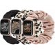 thumbnail image 1 of 3 Packs Compatible with Apple Watch Band Scrunchies 38mm Cloth Soft Pattern Printed Fabric Wristband Bracelet Women IWatch Elastic Scrunchy Bands 40mm, 1 of 4