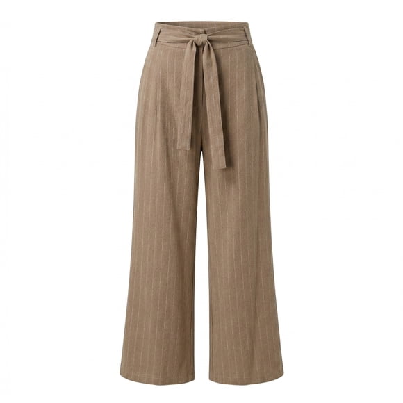 Pantalón Quarry para Dama, Rayas Café Talla G