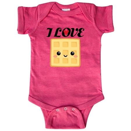 

Inktastic Waffle Lover I Love Waffles Gift Baby Boy or Baby Girl Bodysuit