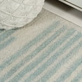 thumbnail image 4 of JONATHAN Y MOROCCAN HYPE 3 x 5 Area Rug, Khalil Berber Stripe - Cream/Turquoise, MOH207B-3, 4 of 10