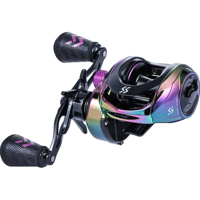 Sougayilang Fishing Reels 8.0:1 Gear Ratio Colorful Bait Casting Reel 9+1BB  with Magnetic Braking System for Angling