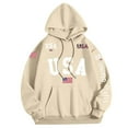 thumbnail image 4 of CONROSES Mens Hoodies Patriotic Usa Flag Graphic Hoodie for Men Long Sleeve Warm Pullover Hooded Sweatshirt Soft Fall Winter Sweatshirts With Pocket, 4 of 4