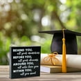 thumbnail image 4 of Zmeidao Graduation Quote Wood Box Sign Decor, Positive Behind You All Your Memories Wooden Block Plaque, Graduation Gifts for Her, 4 of 7