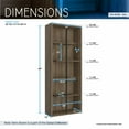 thumbnail image 4 of Techni Mobili Cassa 5-Tier Standard Bookcase, Walnut RTA-987BC-WAL, 4 of 10