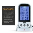thumbnail image 3 of Zootealy Wireless Meat Thermometer with Probe LCD Display with Backlight Countdown Function Digital Remote Cooking Thermoters for Barbeque Grill Oven Kitchen, 3 of 8