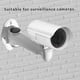 thumbnail image 2 of Mini Wall Mount Projector Bracket, 3kg Load Capacity, Aluminum for CCTV/CAM/Projector/Webcam - 360° Rotation (White), 2 of 5