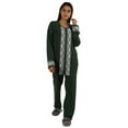 thumbnail image 4 of Moomaya Womens Solid 2 Pcs Nightwear Set Sleepwear Top & Pajama PJ NightSets, 4 of 8