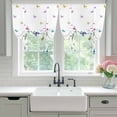 thumbnail image 4 of Vintage Colorful Butterfly Balloon Curtains 63 Inch Length for Living Room/Bedroom, Watercolor Butterflies Farmhouse Rod Pocket Privacy Door Curtains Decorative Tie Up Shade for Window 52"x63", 4 of 8