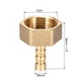 thumbnail image 2 of Adaptador de conector de manguera Barb de latón 8mm x G3/4 hembra 6 pcs, 2 of 4