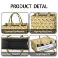 thumbnail image 4 of Large Capacity Tote Bag,Yellow Lemon Fruit Mixed Fruits Yellow Pattern Handbag Fashion Luxury Tote Bag,15.7"x13"x 5.1" Inches,Laptop Compatible, 4 of 6